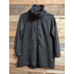 Calvin Klein Performance Women's Large / Long Jacket Gray/Black Headphone Access